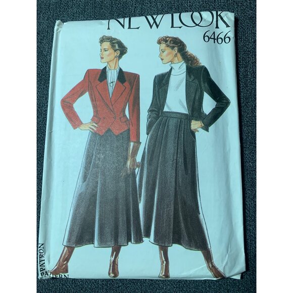 New Look Misses Jacket Skirt Sewing Pattern sz 8-18 6466 - uncut - Picture 3 of 3